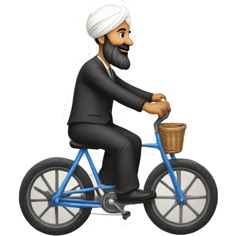 Sardar riding cycle emoji