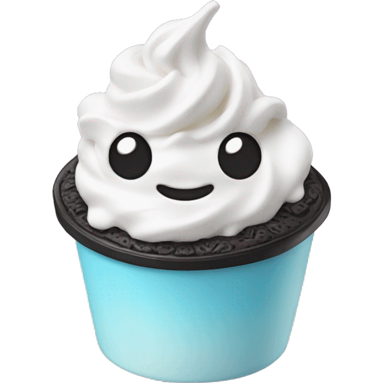 Oreo brand frozen yogurt emoji