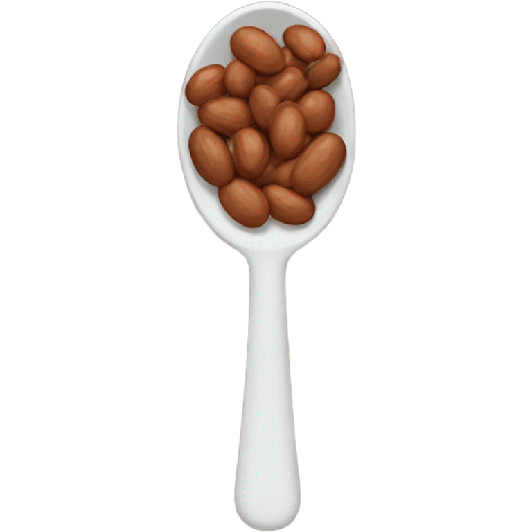 a spoonful of pinto beans emoji