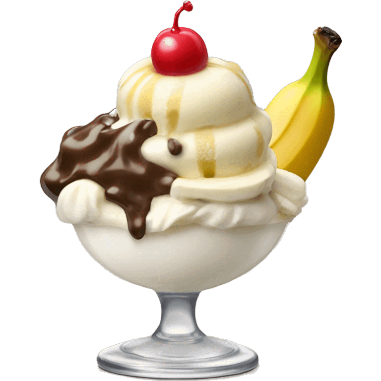 banana split sundae ice cream emoji