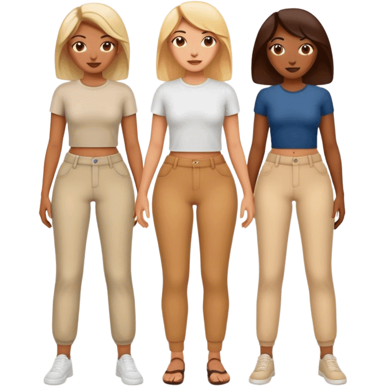 Three women’s pants  emoji