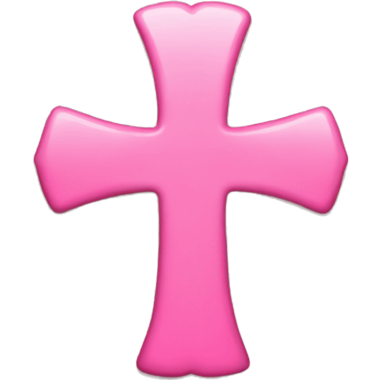 Cute pink cross emoji