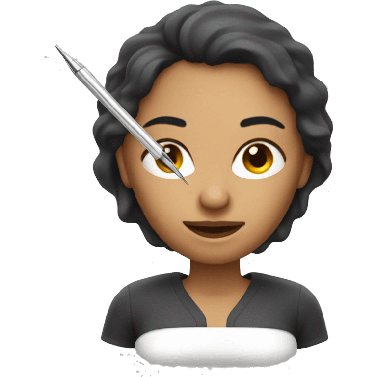 Woman with needle as weapon emoji