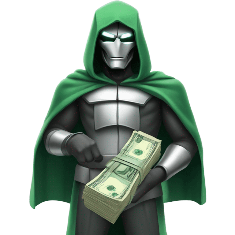 Doctor doom offering money emoji