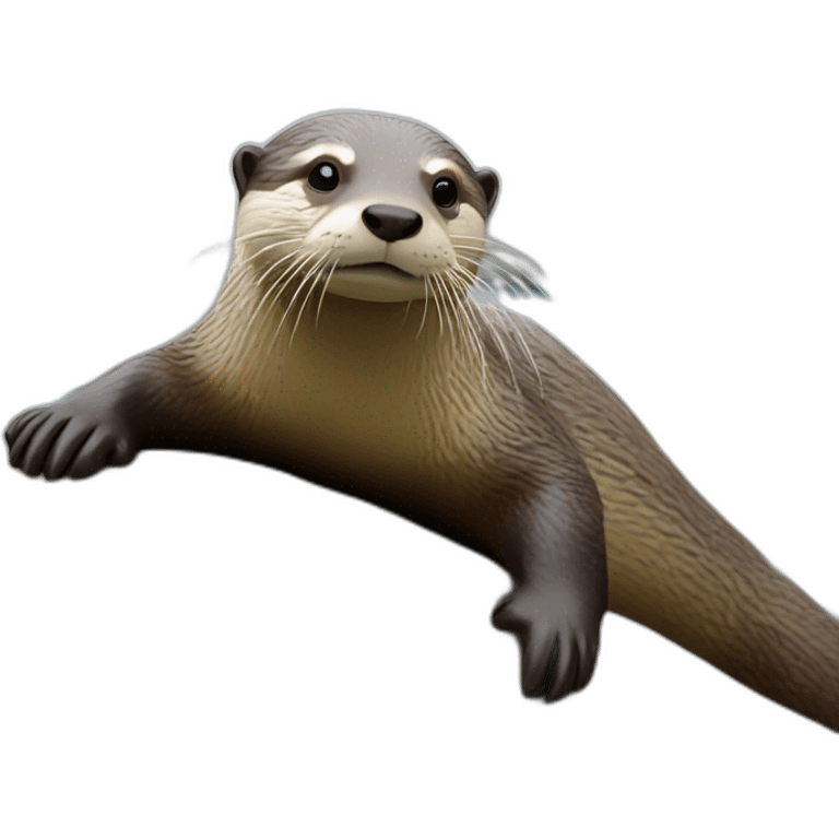 loutre sur tortue emoji