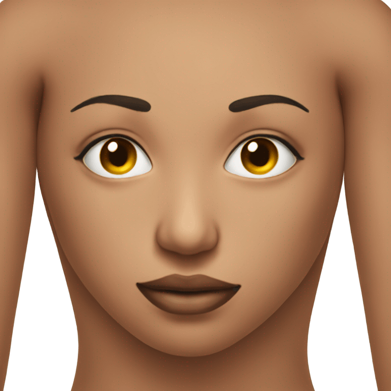 mans face on a woman body emoji