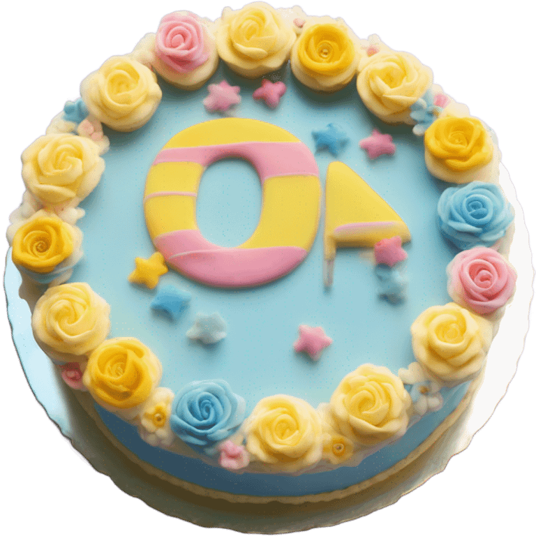 Pastel de cumpleaños número 16 emoji