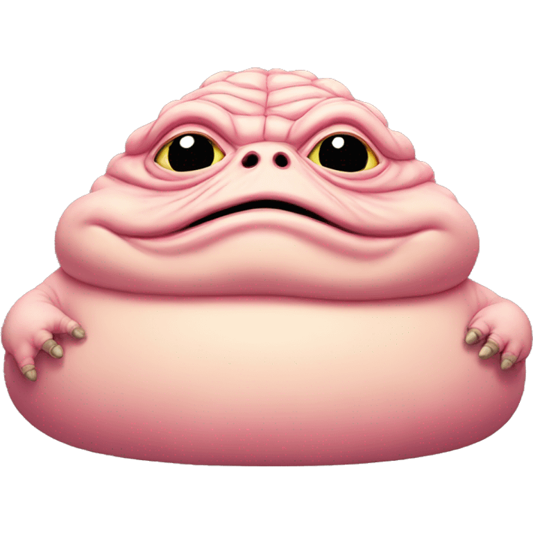 Pink Jabba the hutt emoji