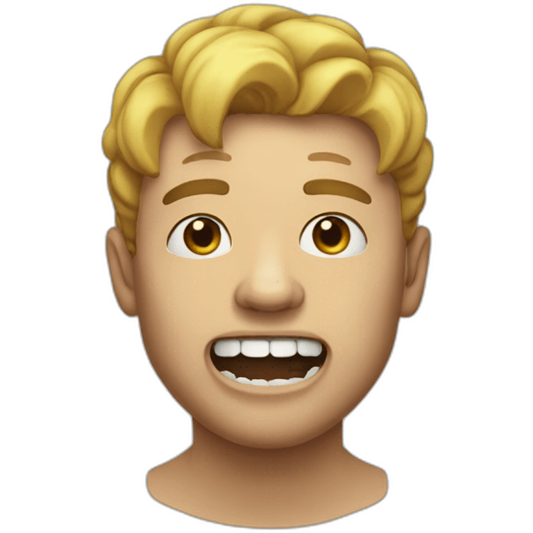 jaw - mewing emoji