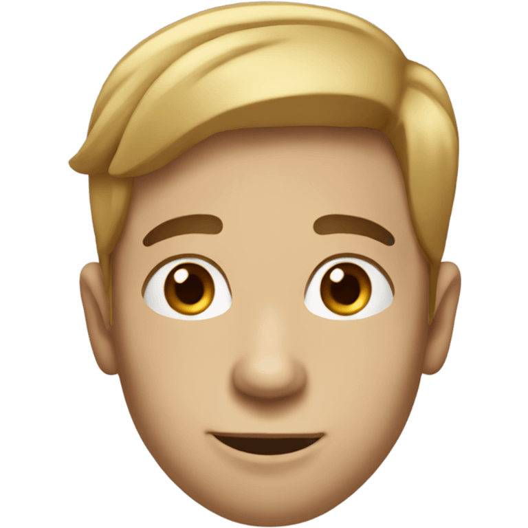 While male with brunette hair with a nose of Pinocchio emoji