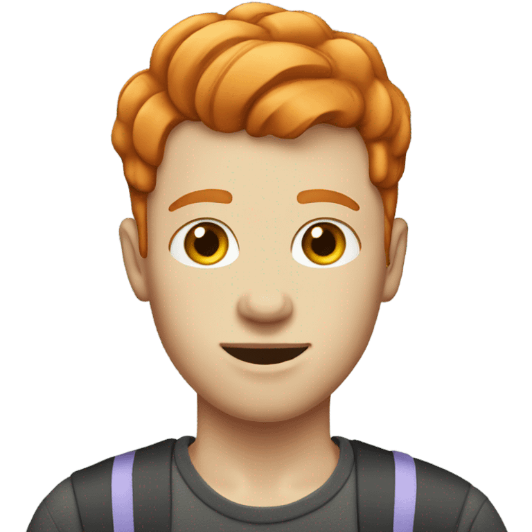 gay trans ginger with short hair emoji