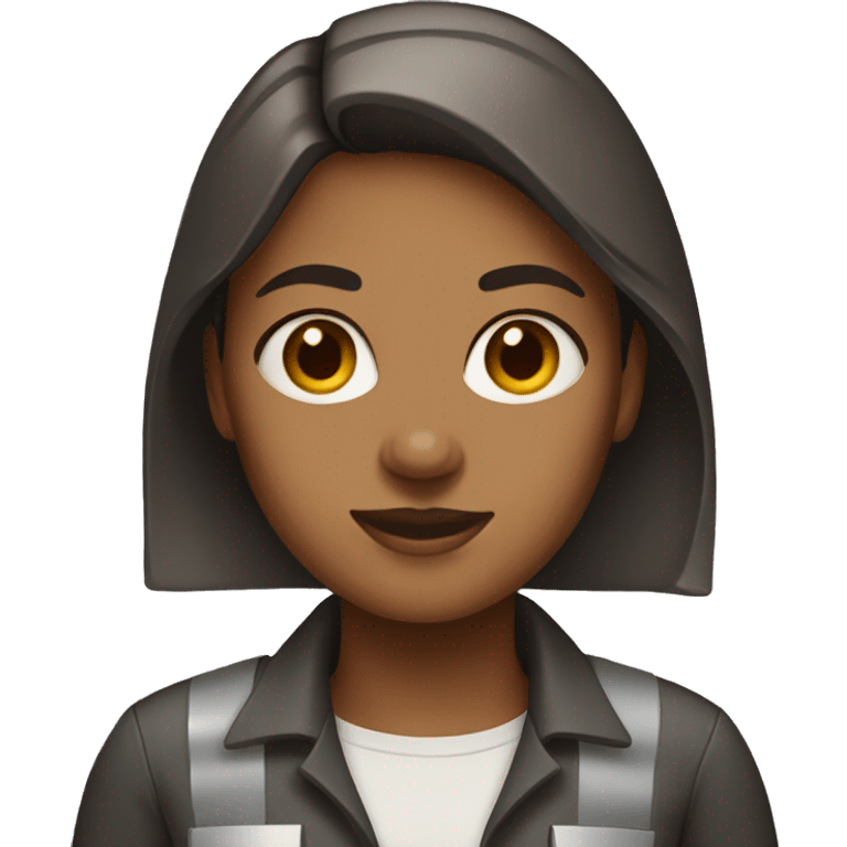 Woman-Civil-Engineer with brown skin emoji