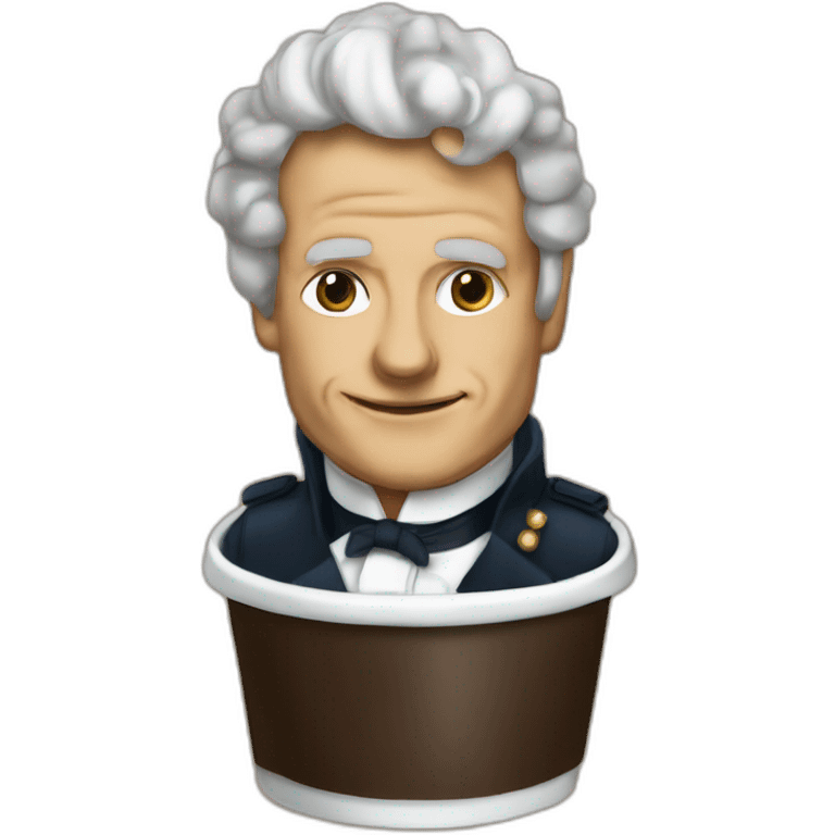 Napoléon frappe Macron emoji