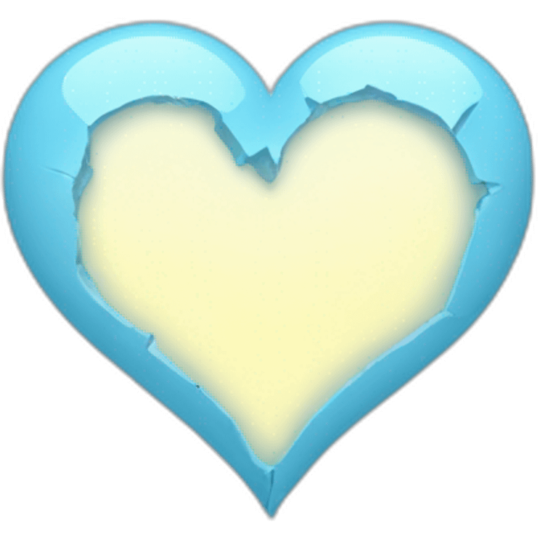 broken light blue heart emoji