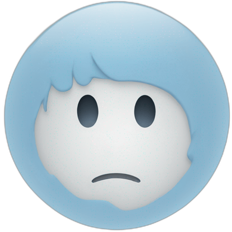 A simple blue circle with a white v emoji