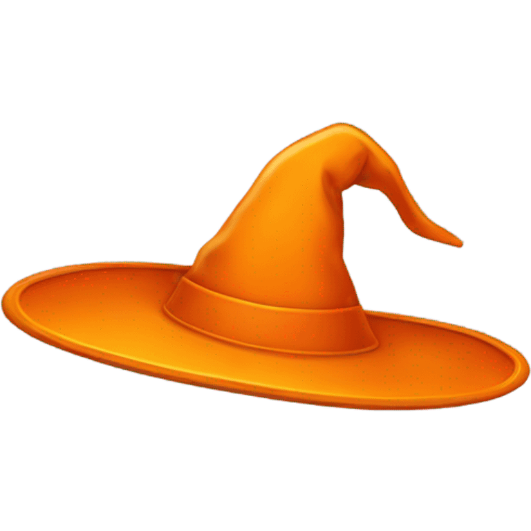 Orange witch hat emoji