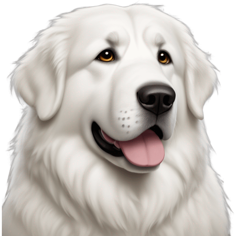 Great Pyrenees land seer emoji