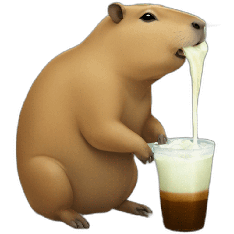 capybara drinking maté emoji