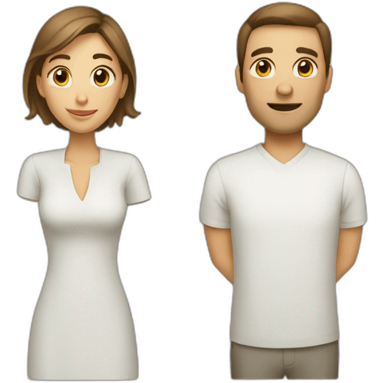 Man and women emoji