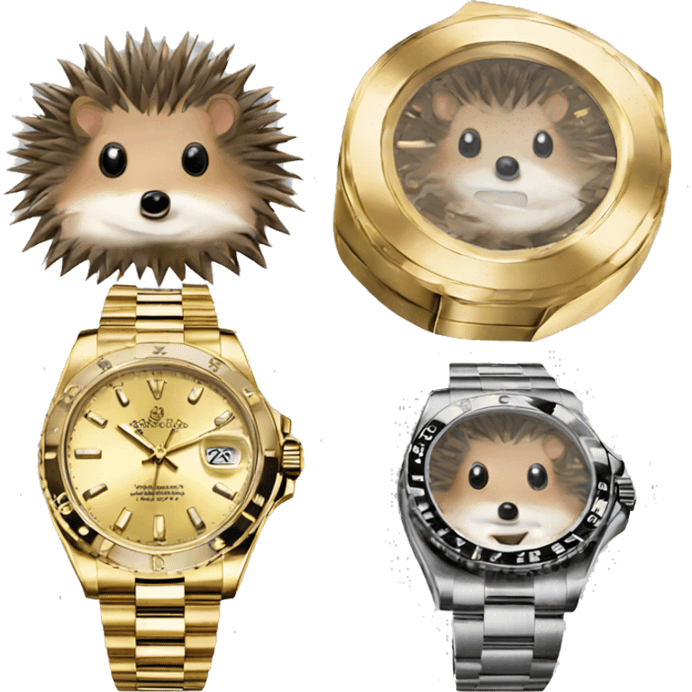 Hedgehog rolex emoji