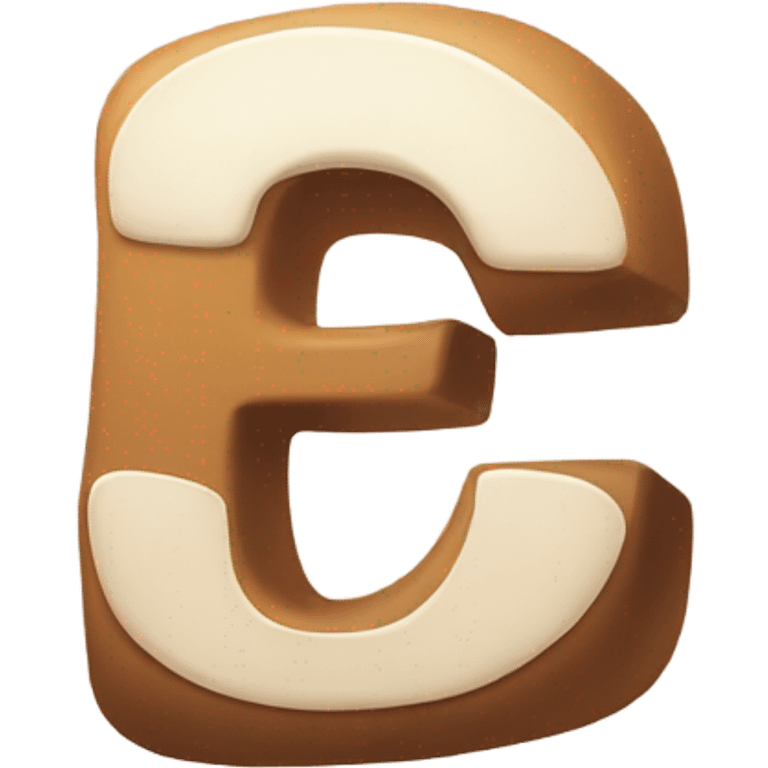 Letter E in cute font  emoji