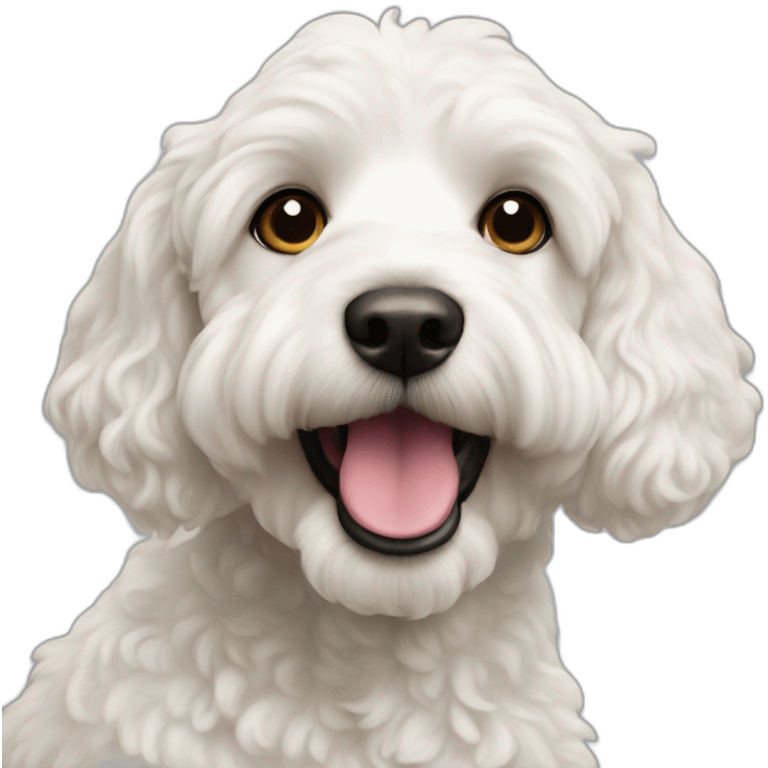 white cockerpoo emoji