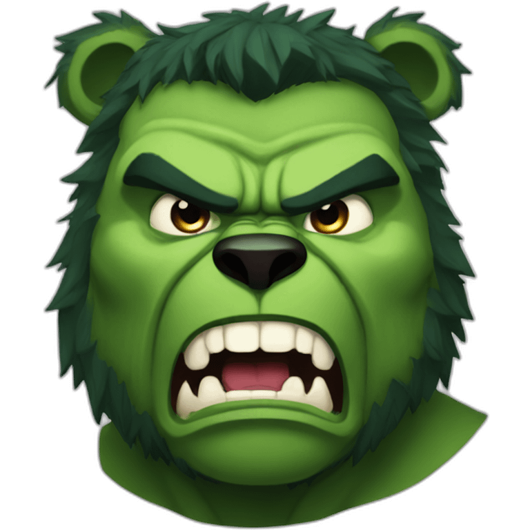 hulk werebear not angry emoji