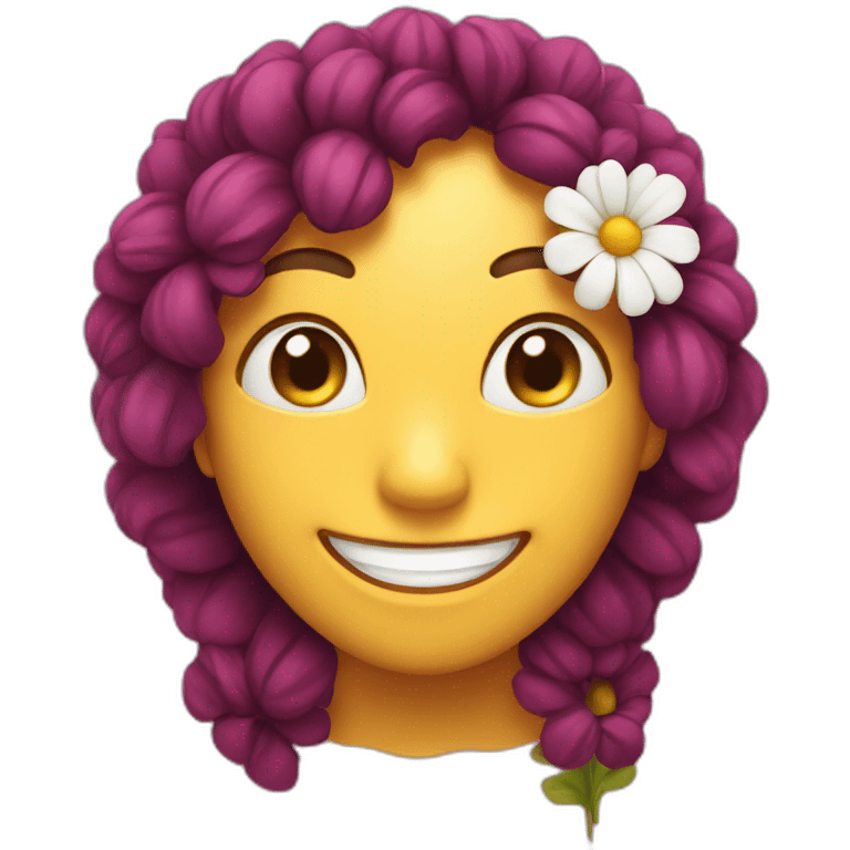 the flower is smiling emoji