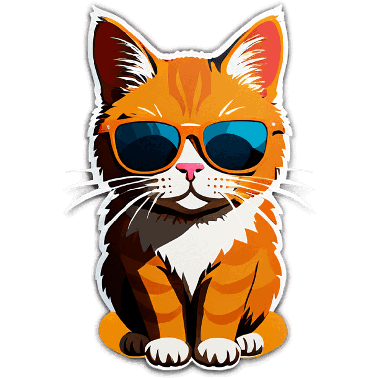 Cat with sunglasses emoji