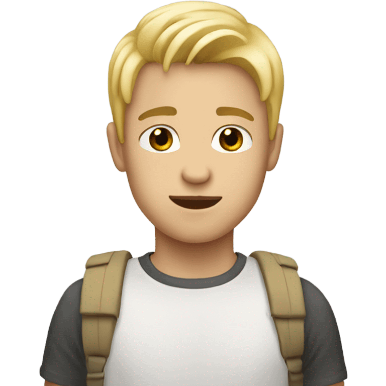 Boy 24 years white and blond  emoji