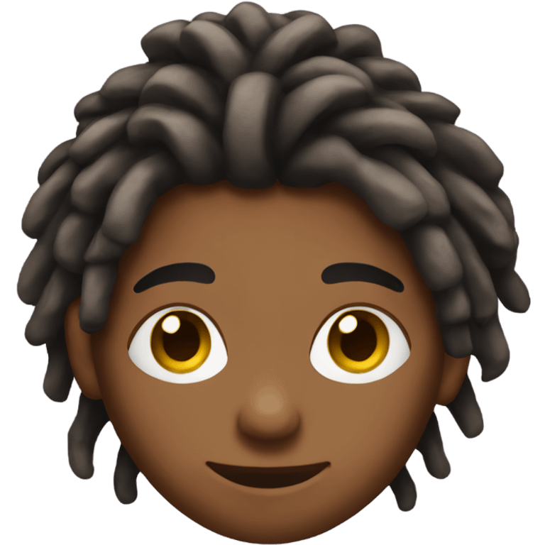 Brown skinned boy with dreads emoji