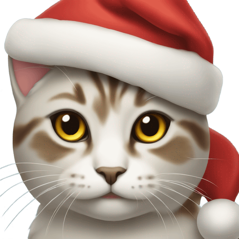 Christmas cat emoji