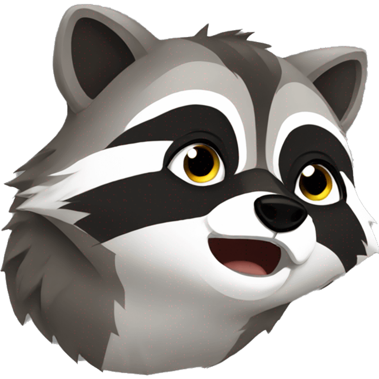 Raccoon cry emoji