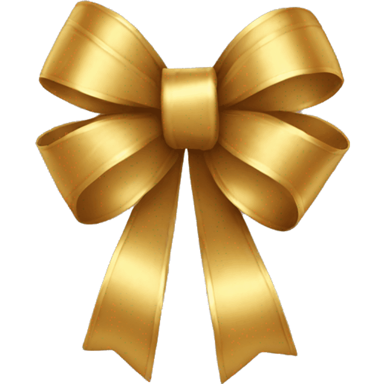 Gold bow emoji