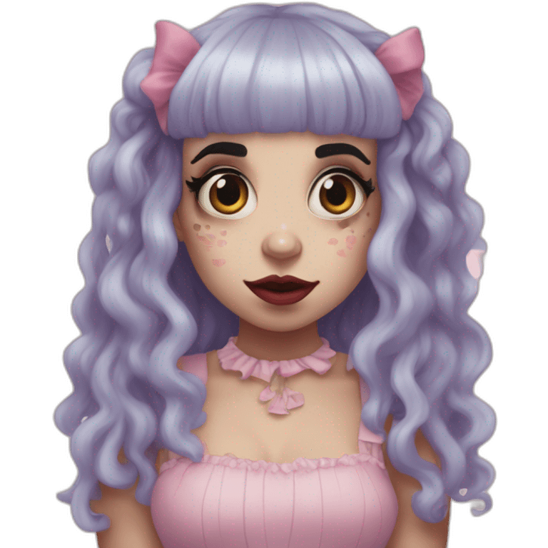 Melanie Martinez as the creature emoji