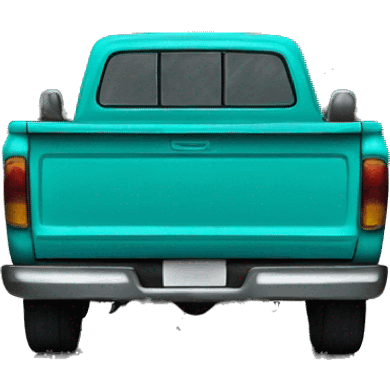 teal old pick up truck emoji