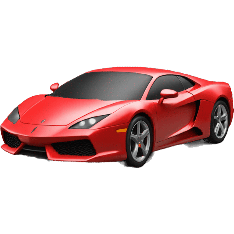 exotic car red 3d emoji