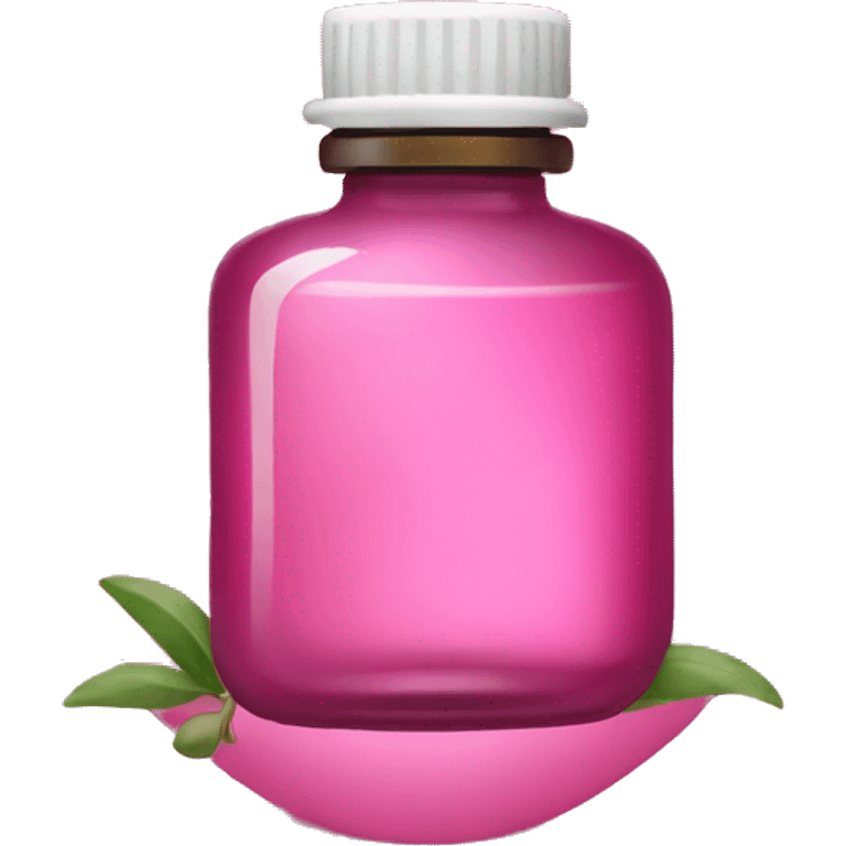 Essential oils pink color  emoji