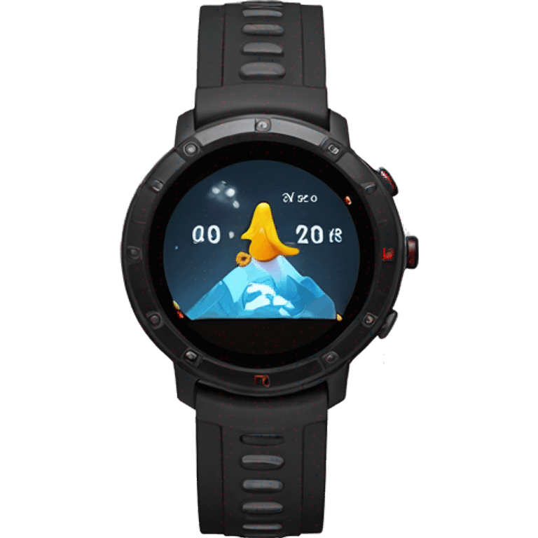 Amazfit t rex ultra smart watch black emoji