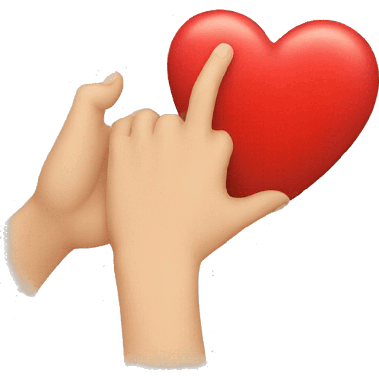 heart hand two emoji