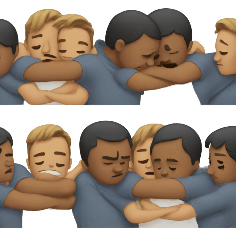 hugging sad emoji