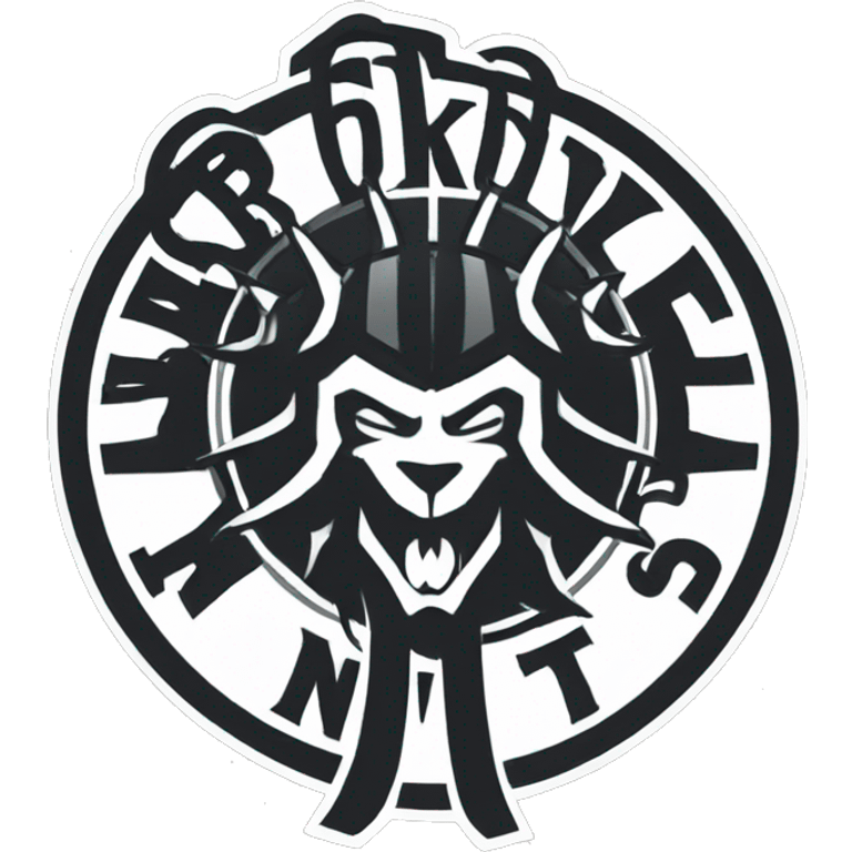 Logo Brooklyn Nets Basketball Team  emoji