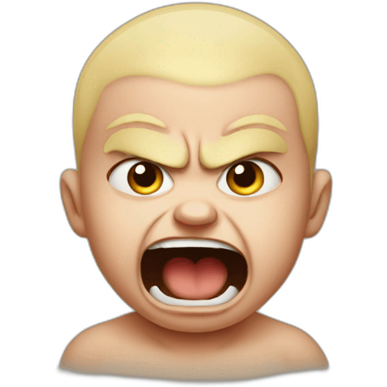 Angry baby emoji