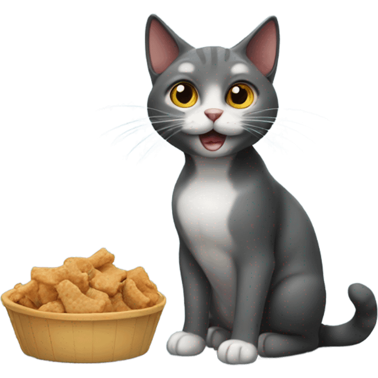 Cat wanting treats emoji