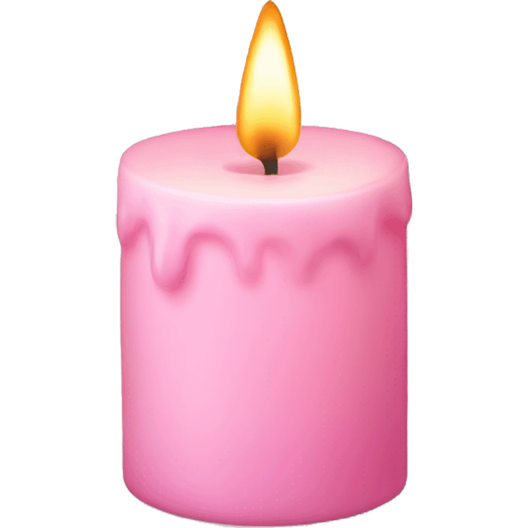 light pink candle emoji