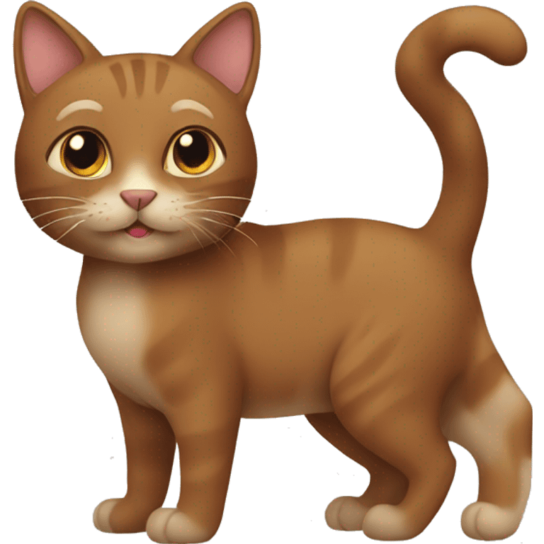 brown cat  emoji