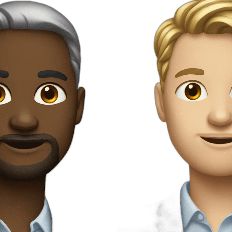 two-Colleagues-talking-white-skin emoji