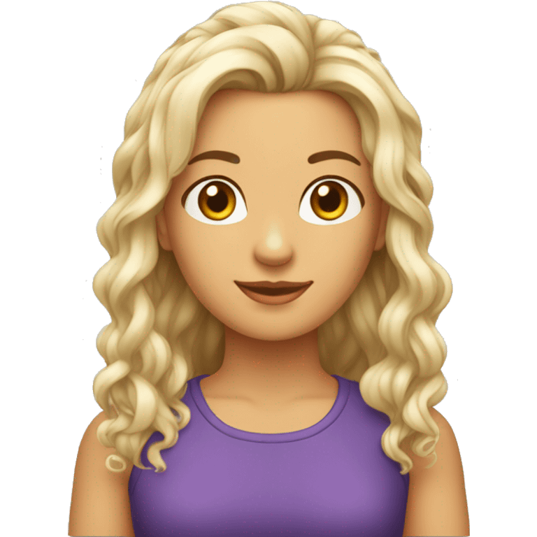 quero um emoji de uma mulher branca de cabelo cacheado curtinho  emoji