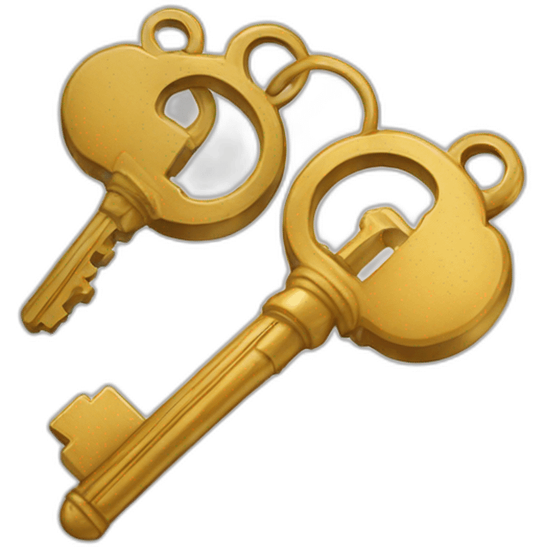 two keys emoji