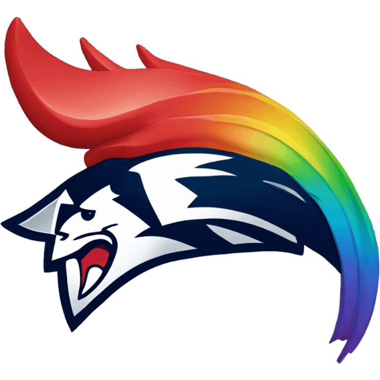 New England patriots rainbow logo  emoji